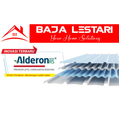 RS Roma Abu-abu - Atap uPVC Alderon Single Layer - Satu Lapis
