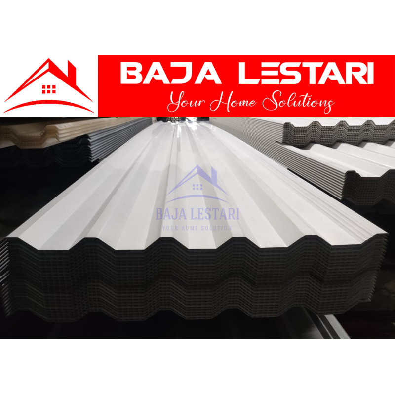 Putih - Atap uPVC Supreme Lite Double Layer 870